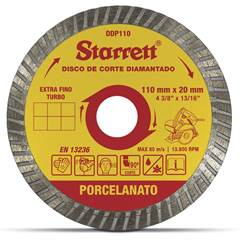 DISCO DIAMANTADO CONTINUO -  4.3/8” X 20MM STARRETT