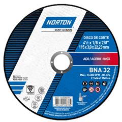 DISCO CORTE BNA32 - 4.1/2”X3MM NORTON