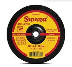 DISCO DESBASTE - 9”X6,4MM STARRETT