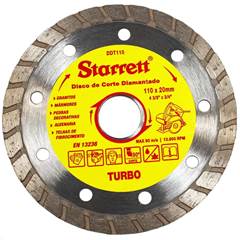 DISCO DE CORTE DIAMANTADO TURBO 110MM